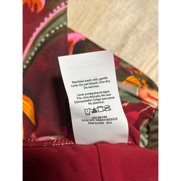 Sofía By Sofia Vergara Floral Cheeky Midster Bikini Bottom Womens L 12-14 - Picture 8 of 10